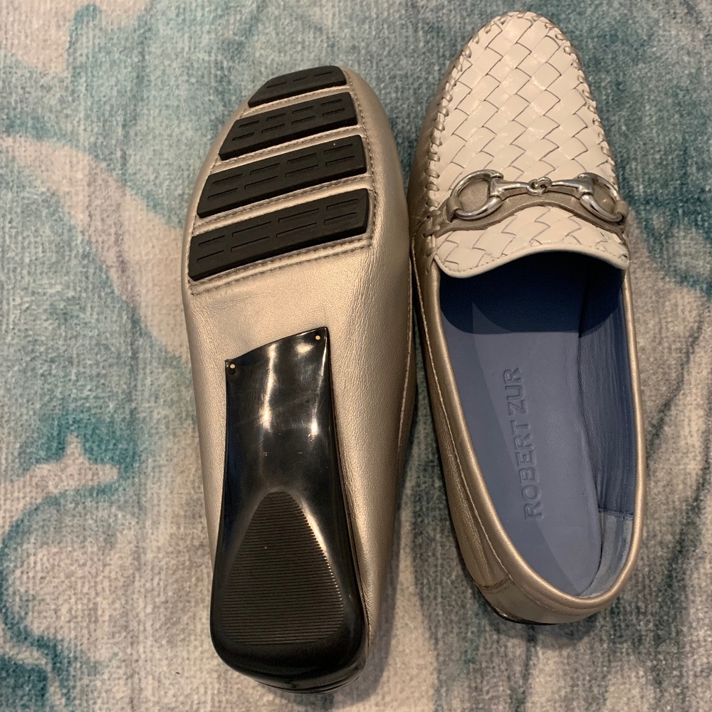 Robert Zur Silver Loafers